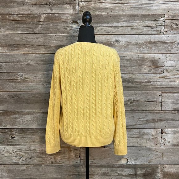 ✨🌼Brooks Brother Yellow Cable Knit Sweater ✨ - Picture 2 of 7
